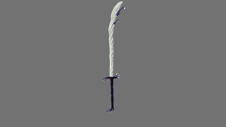Fantasy bone sword 3D Model