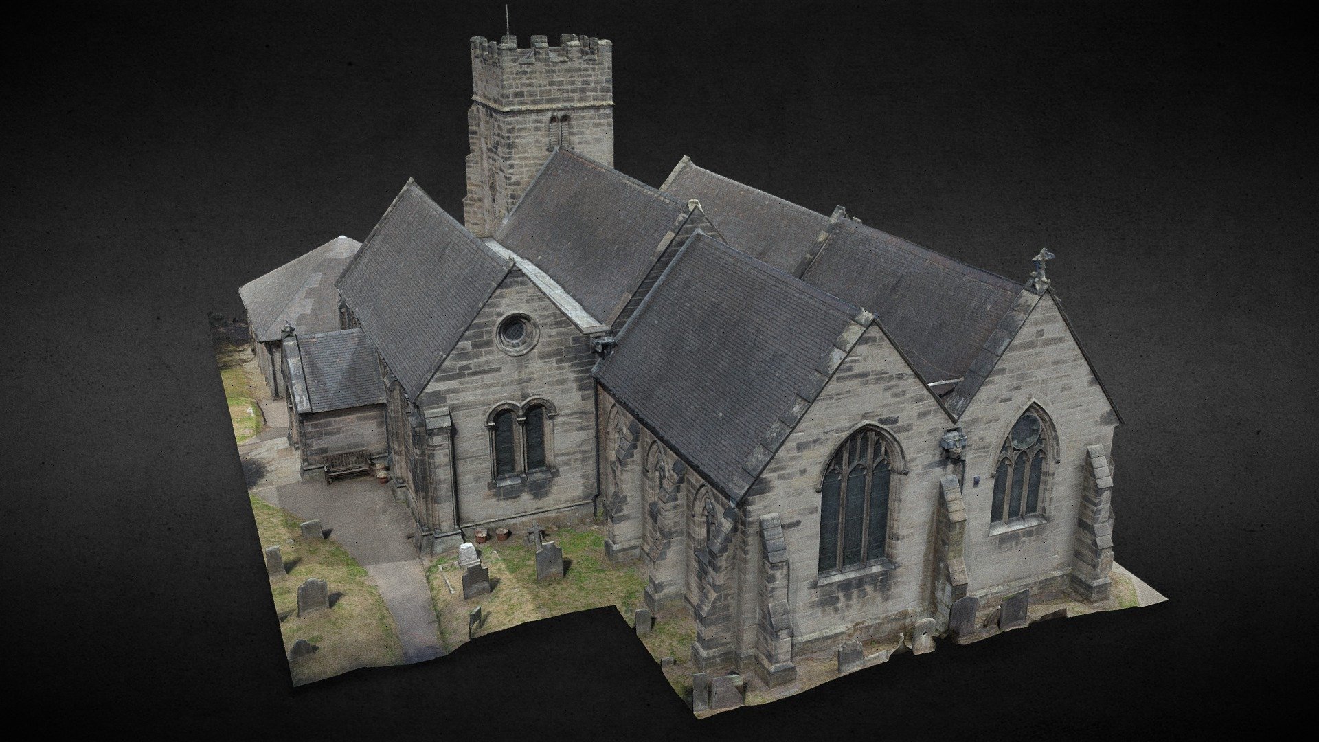 St John the Baptist's Church, Armitage — Sketchfab embed 3D viewer