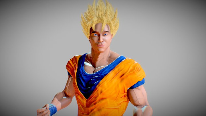 Goku Super Saiyan 1 3D Model