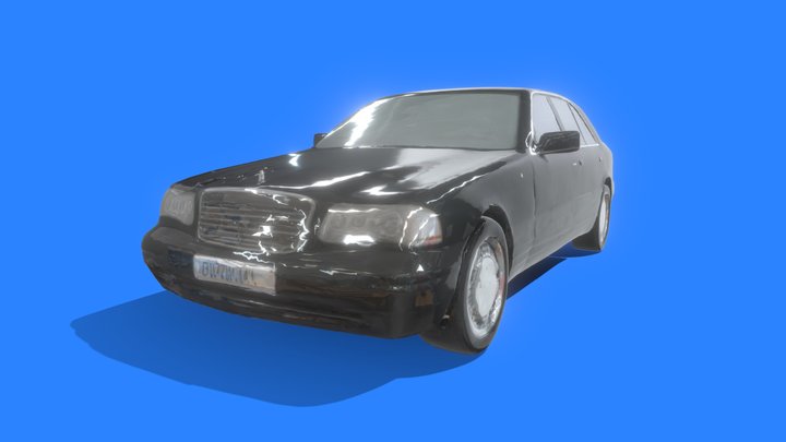 Mercedes w140 3D Model