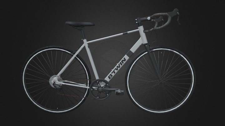 B’Twin Triban 100 Road Bike 3D Model