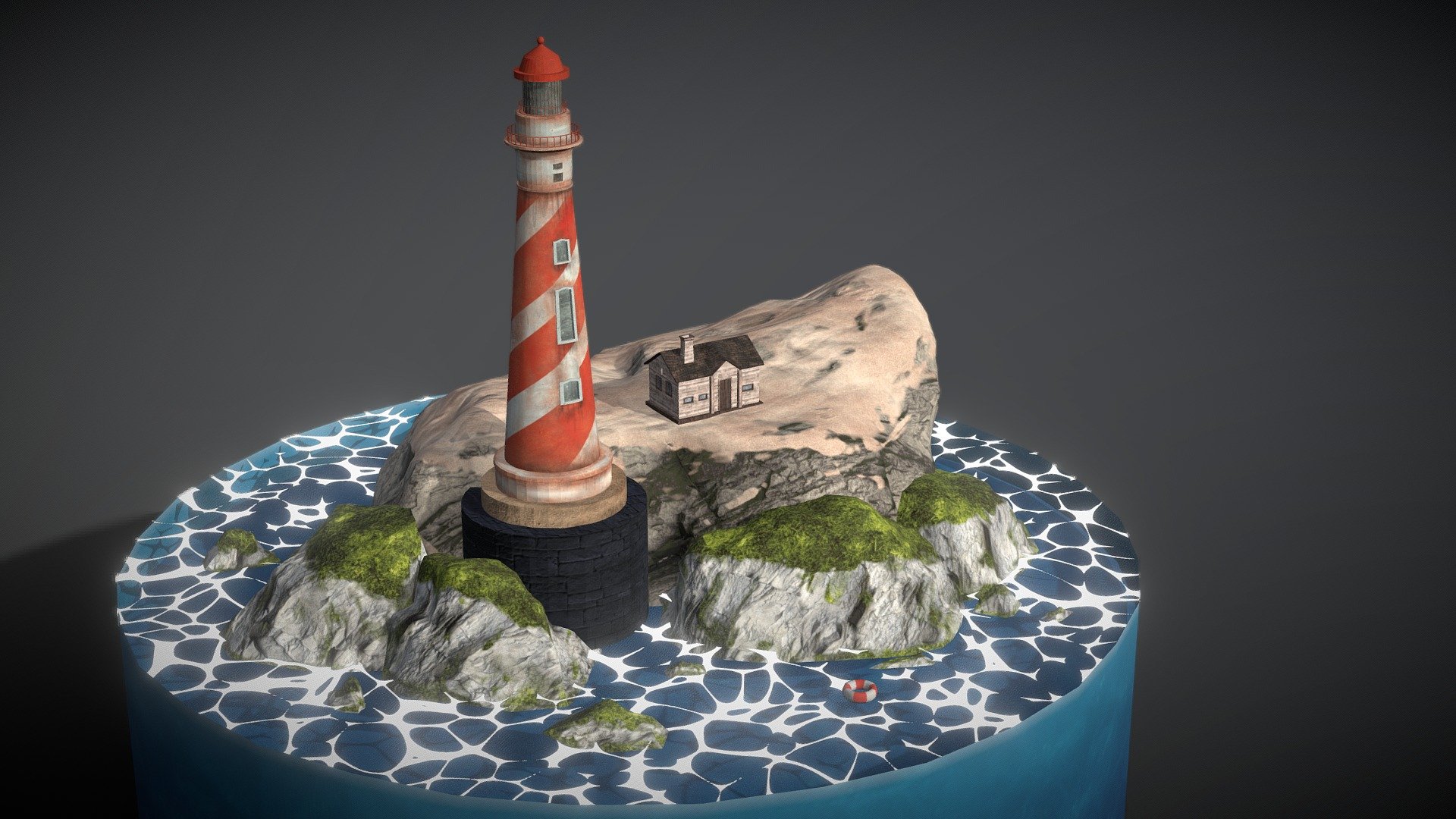 Diorama Lighthouse full model - 3D model by Sebastian Ariza ...