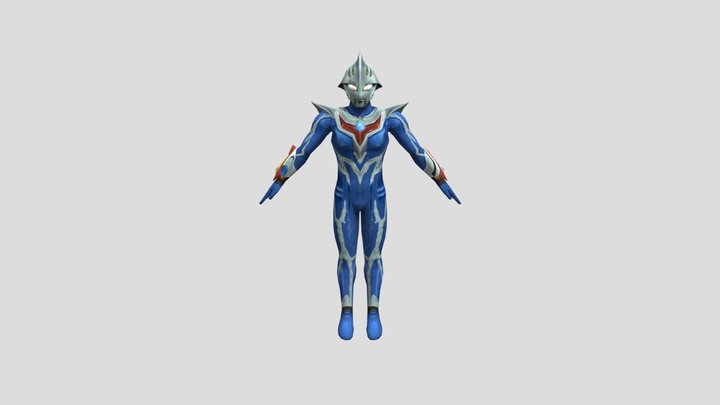 Ultraman Nexus Junis Blue 3D Model
