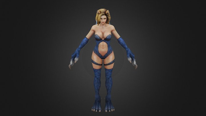 Stephanie Oliveira Wolf 3D Model