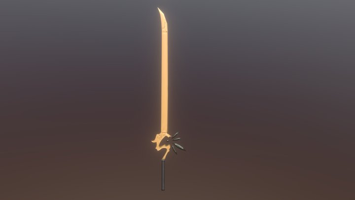 Crystal sword 3D Model