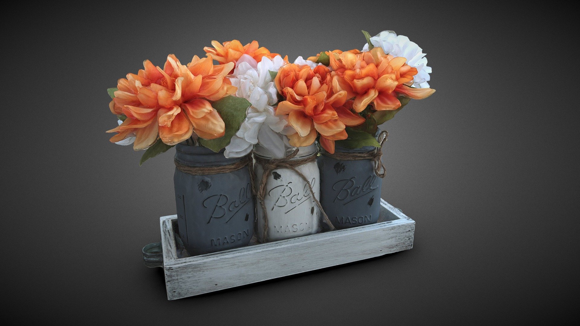 Decorative Mason Jars With Flowers