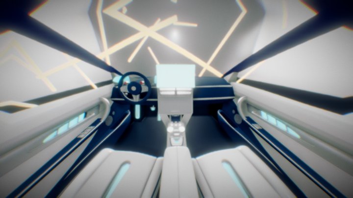 Autonomous GT Car Interior Design - Auto Mode 3D Model