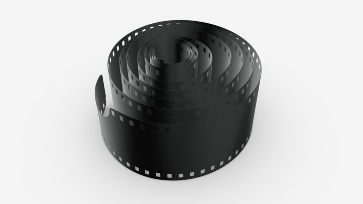 Photographic film roll 3D Model