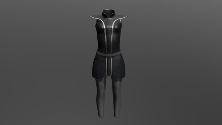 Leggings, Lapel, Vest 3D Model