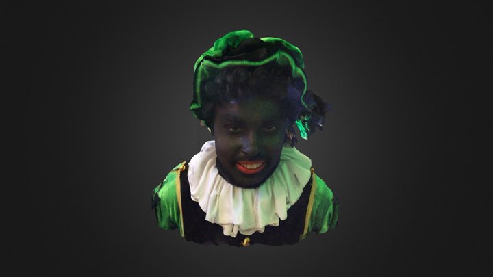 zwart piet gescand door joey 3D Model