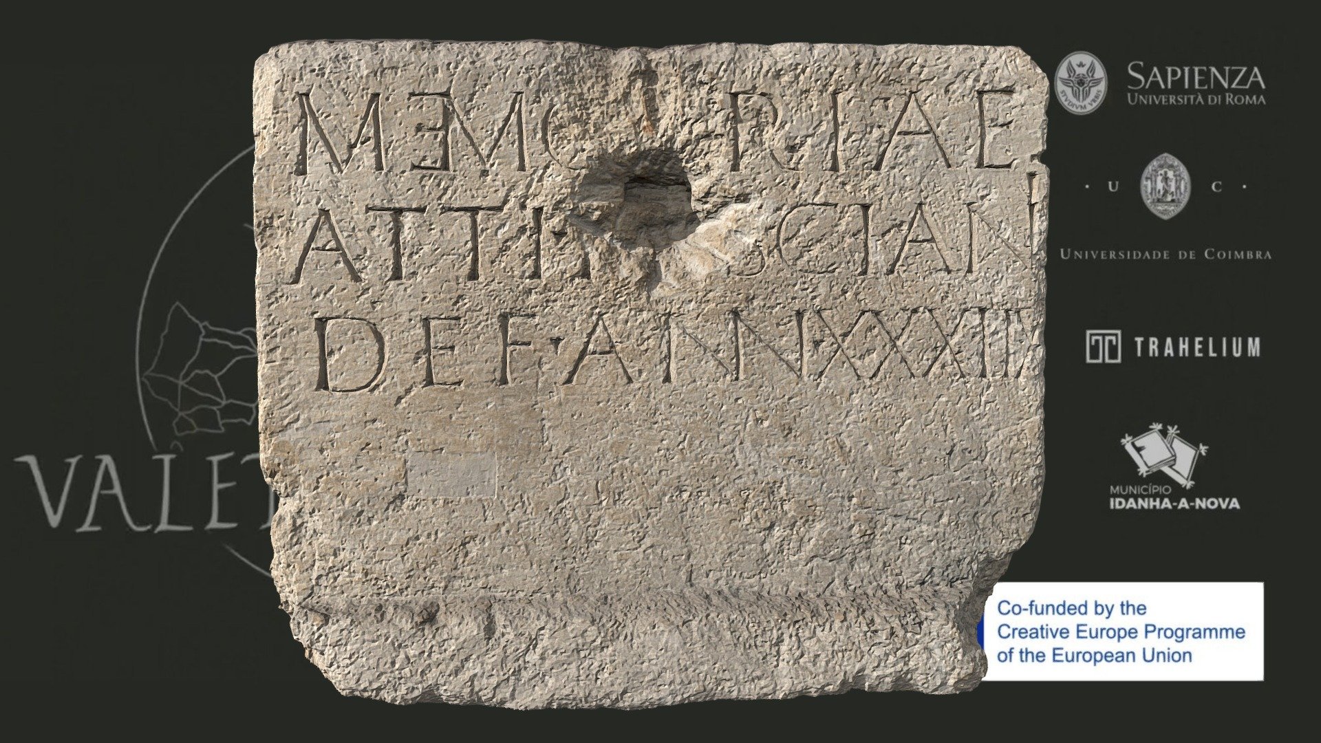 Epitaphe d’Attius Priscianus (201-300 p.C.) - 3D model by Valete vos ...