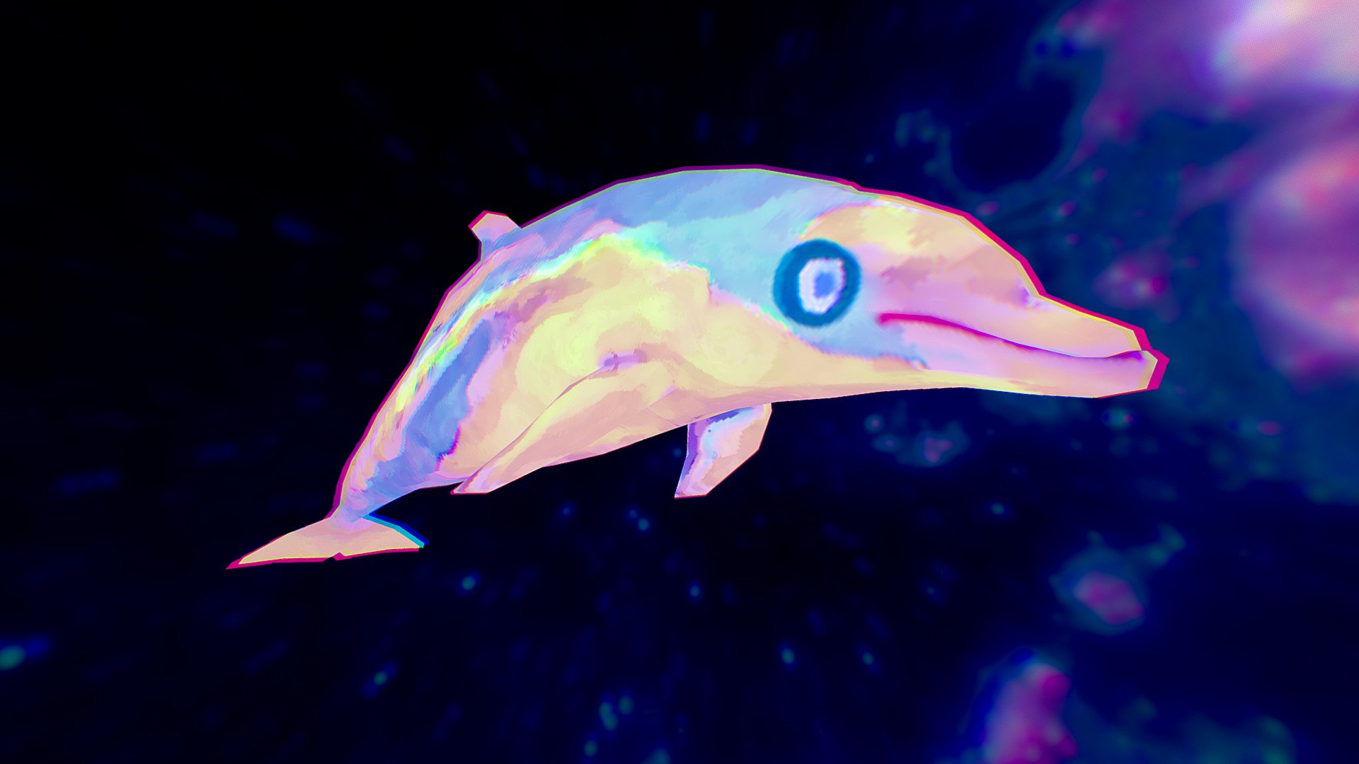 Pastel Dolphin - 3D model by DanielleTyler [144deb6] - Sketchfab