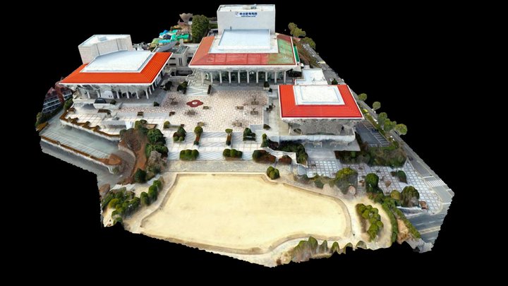 부산문화회관 3D Modeling 3D Model