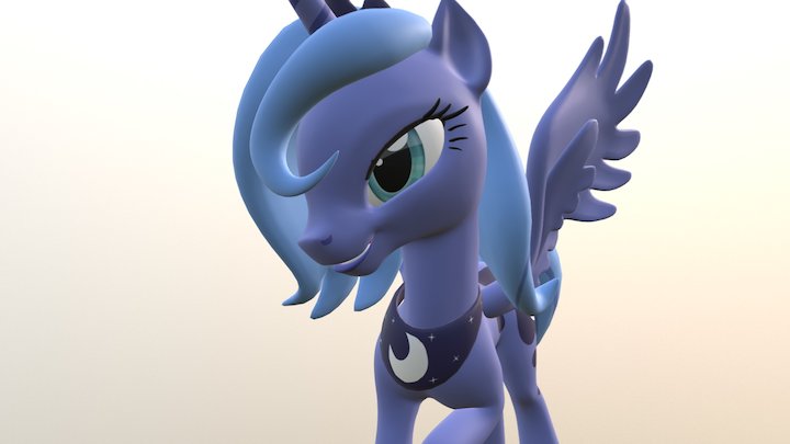 Pony luna 3D Model