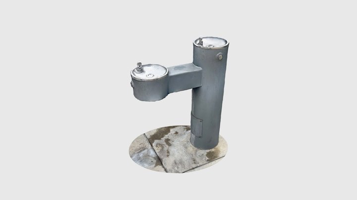 Park drinking fountain 3D Model