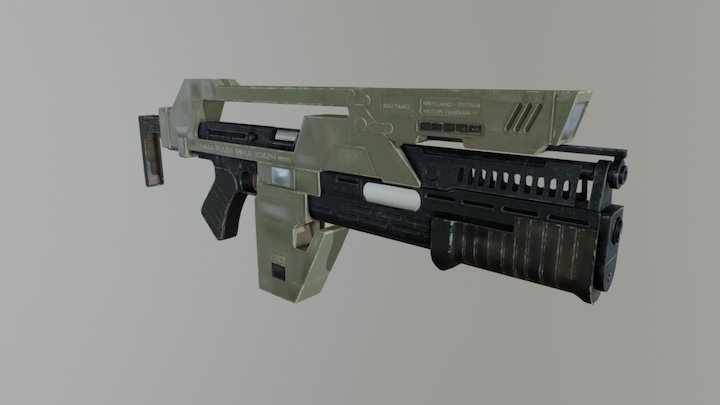 M41A Pulse Rifle from Alien 3D Model