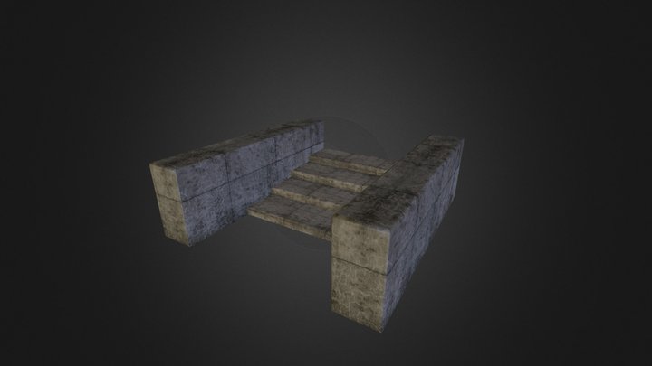 Dungeon Stairs 3D Model