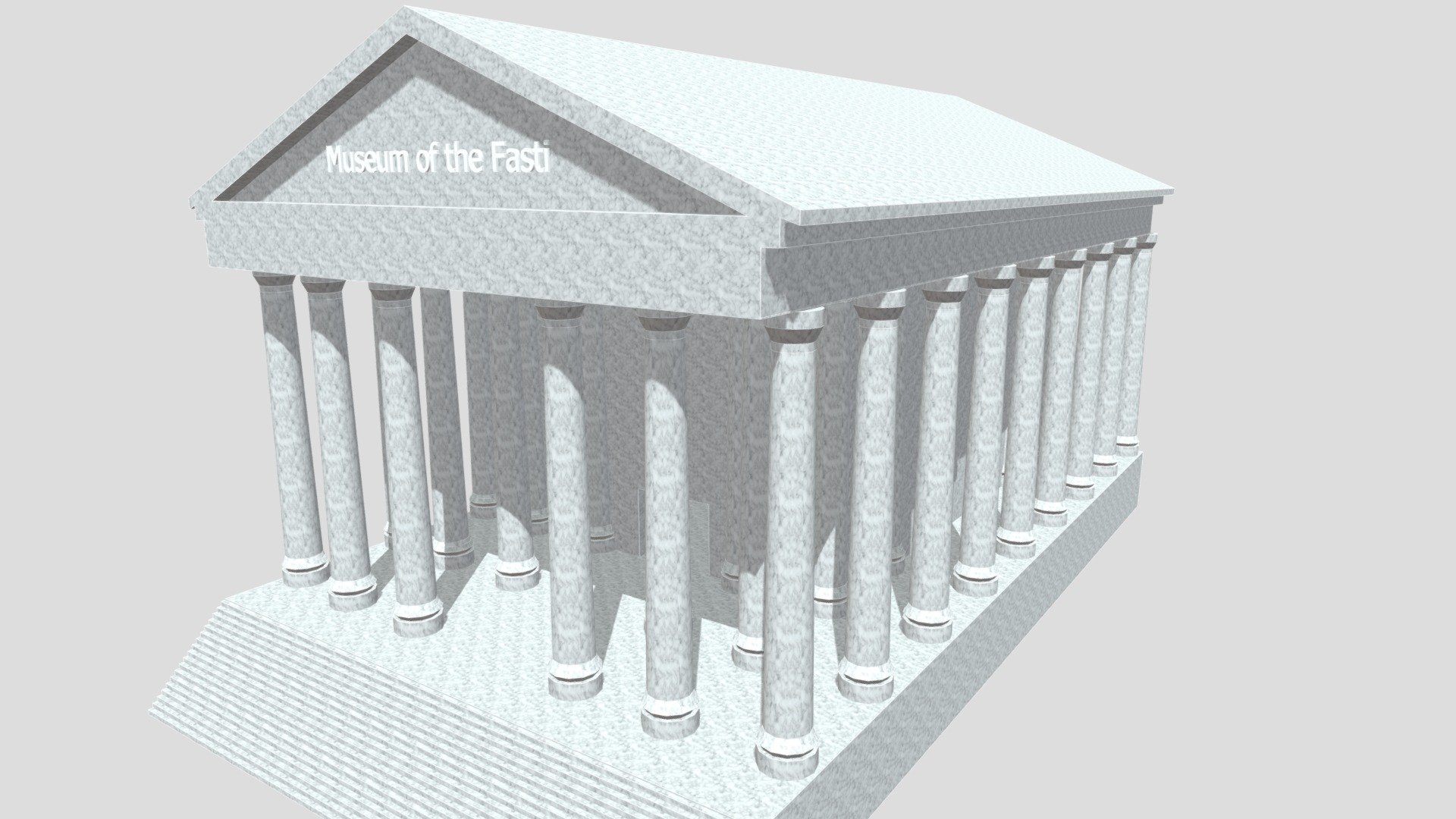 Museum of the Fasti - 3D model by Zakarias D. Gram (@zakariasgram ...