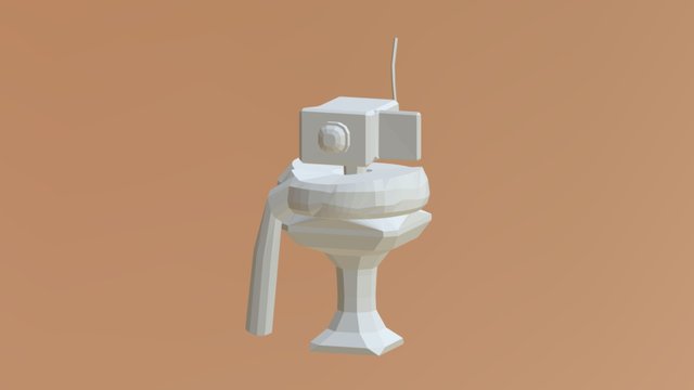 Robot Head Bust 3D Model