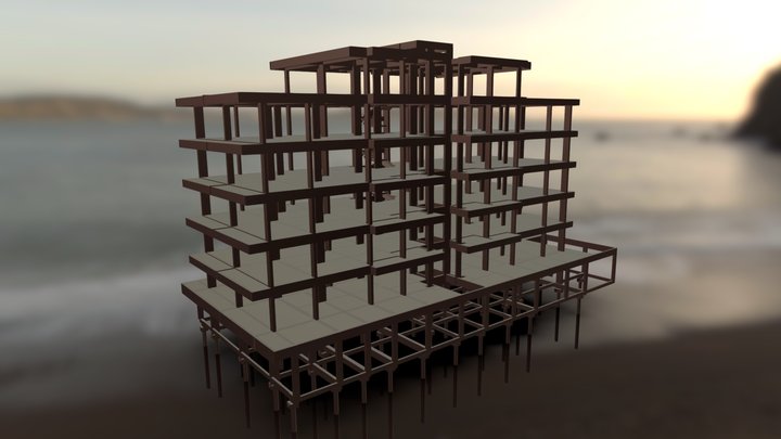 Ed. Sunset Beach - Projeto Estrutural 3D Model