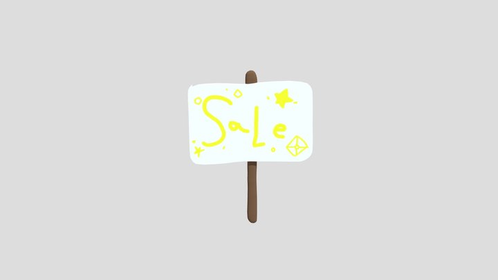 Sale Sigh 3D Model