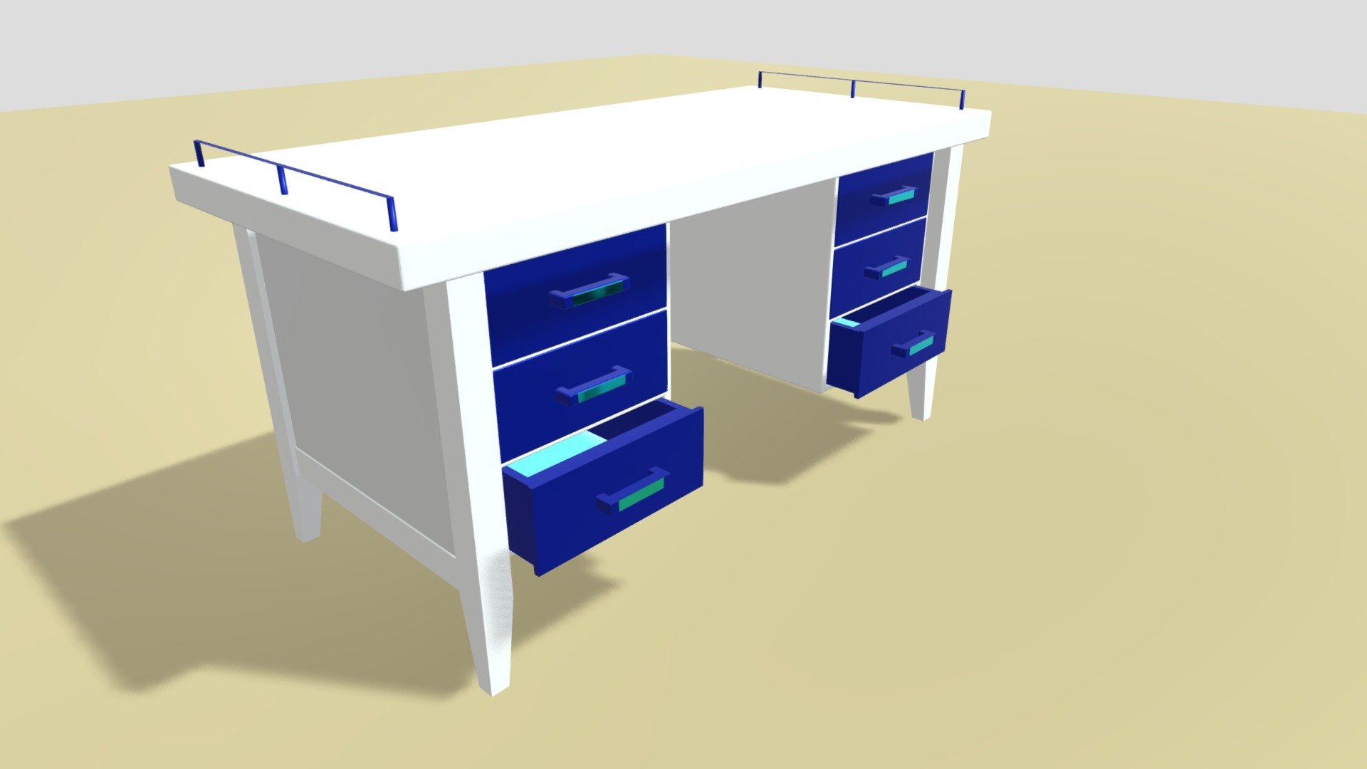 Work desk - 3D model by MP88 [14547ae] - Sketchfab