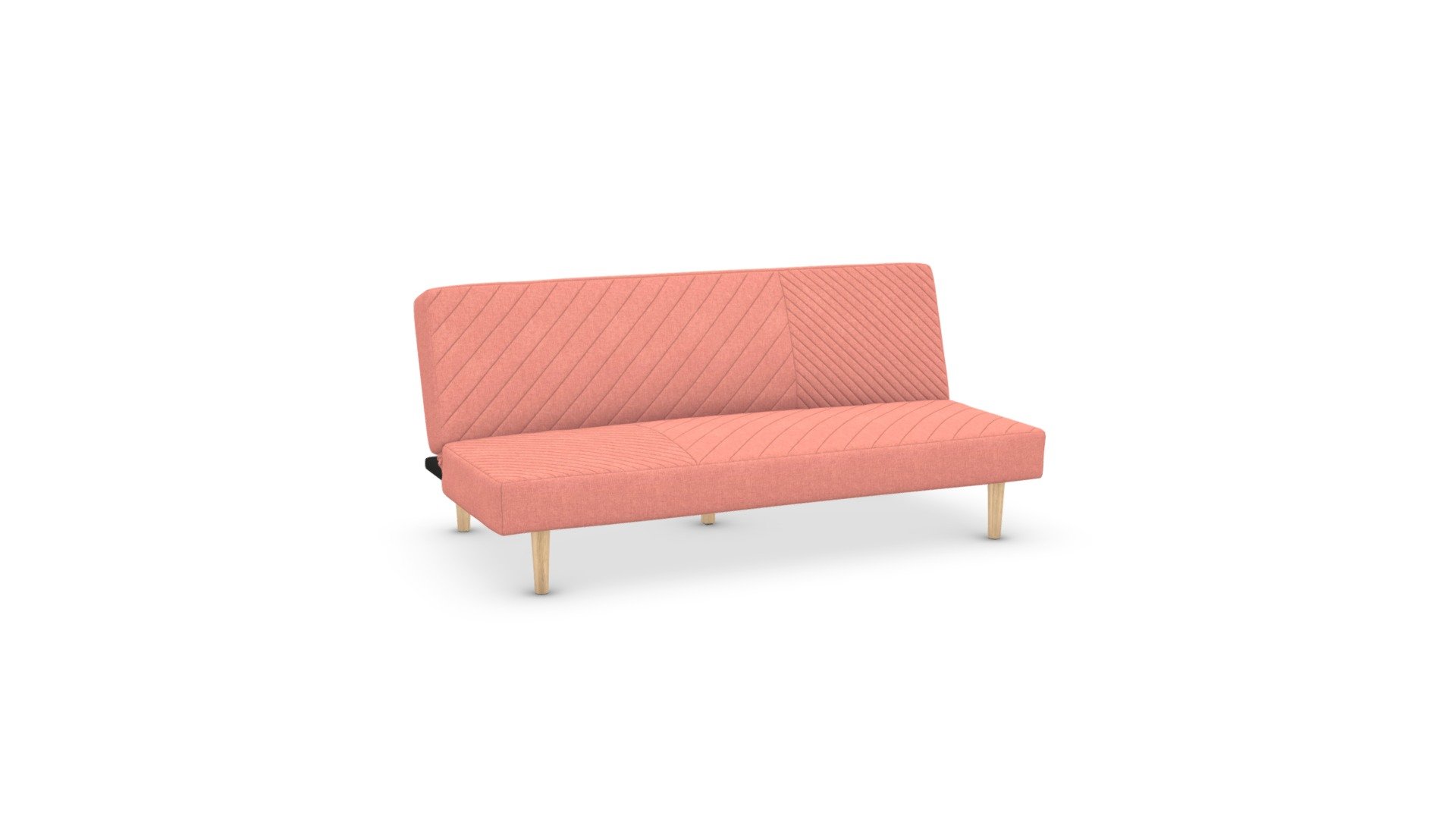 Ryson Click Clack Sofa Bed, Dust Pink 3D model by (madeit