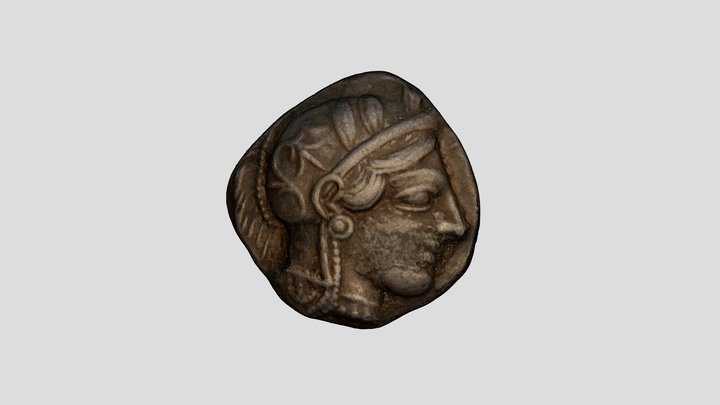 An Athenian tetradrachm 3D Model