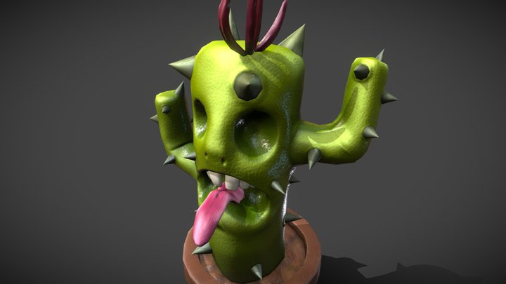 Funny cactus 3D Model