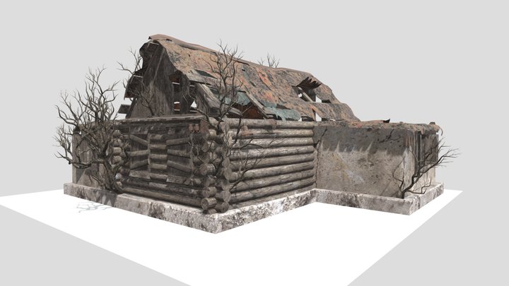 Old Destroyed Home (part2) 3D Model