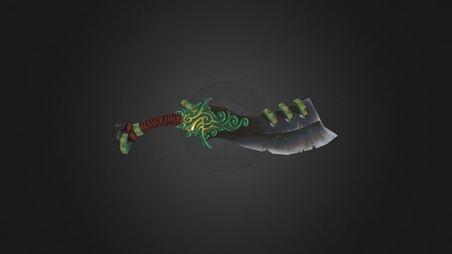 Zin's Demon Blade 3D Model