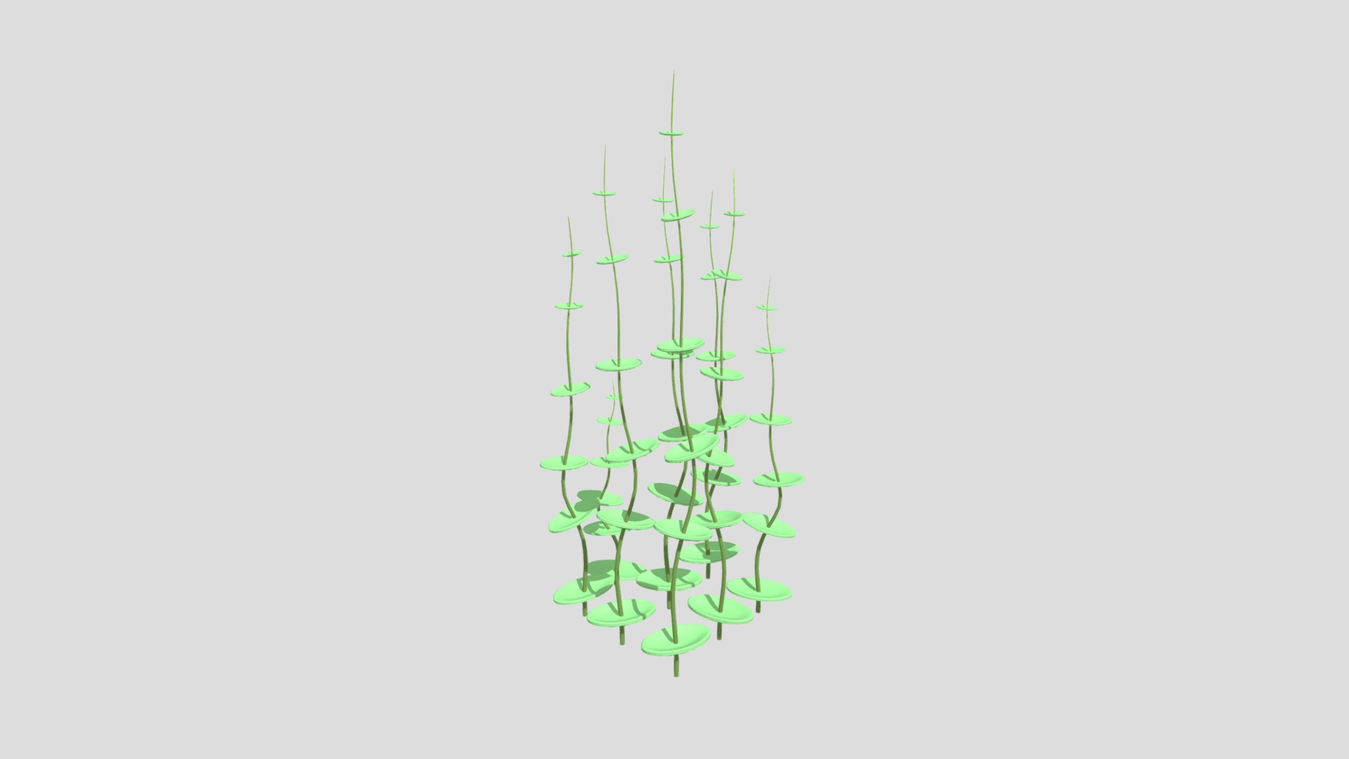 3D model Underwater Grass - This is a 3D model of the Underwater Grass. The 3D model is about diagram.
