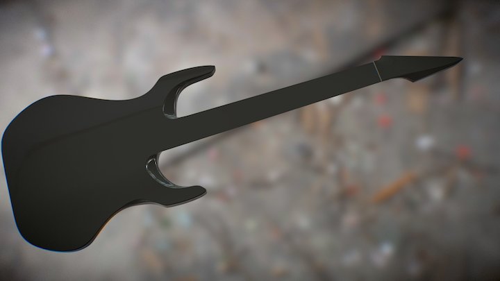 Gitarren Body New2 3D Model