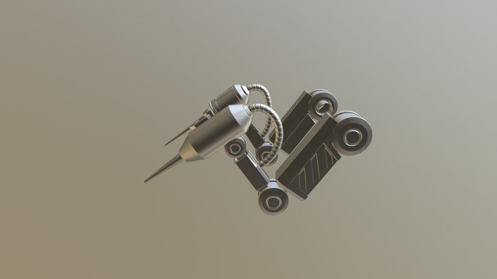 Low Poly Robot Hands 3D Model