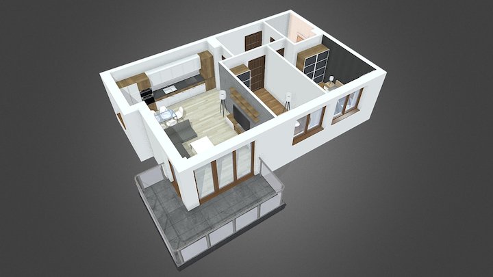 Andersena - mieszkanie 08 3D Model