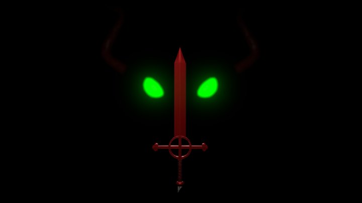 Demon Blood Sword 3D Model
