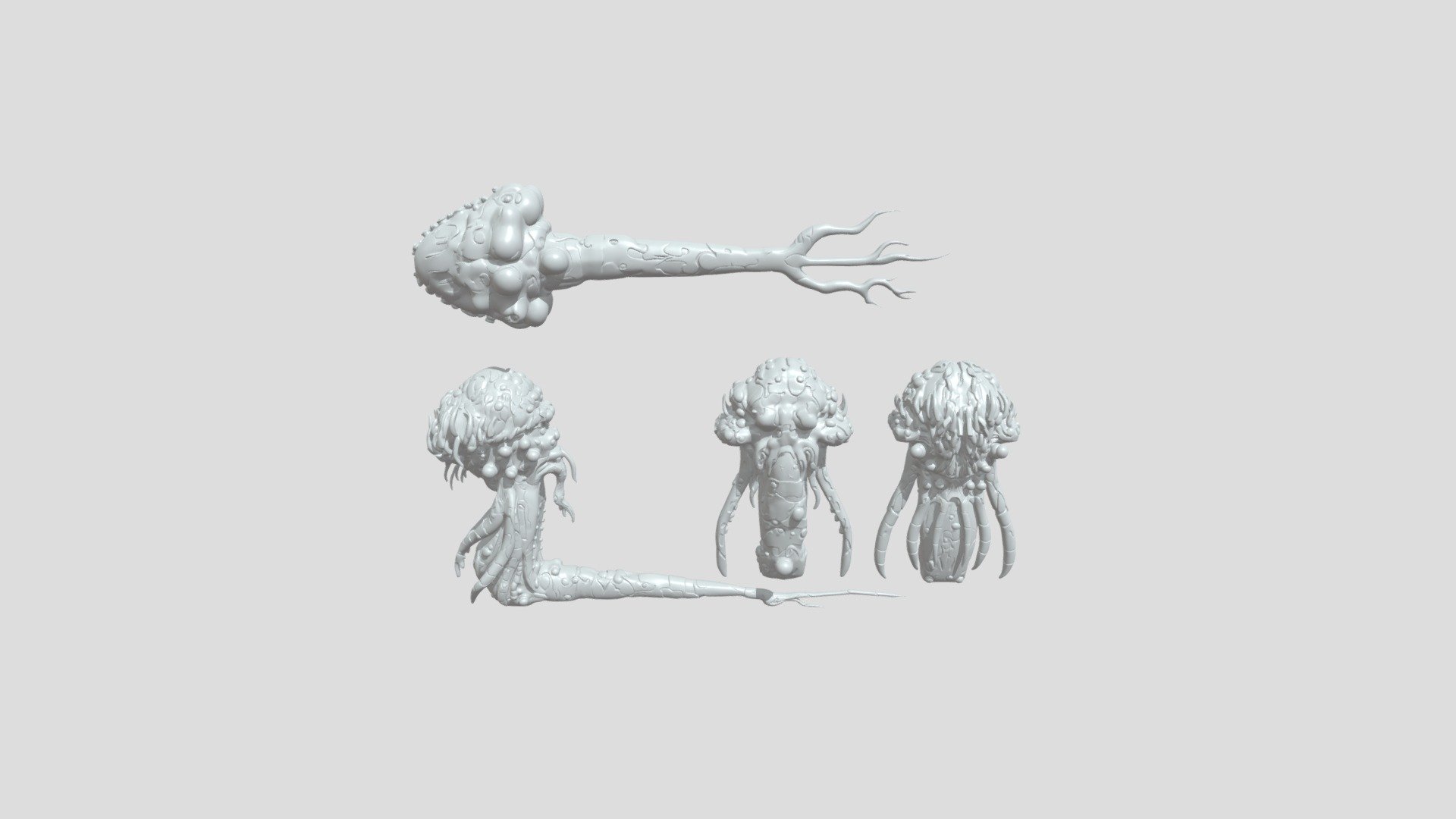 Alien parasite creature design sheets - Download Free 3D model by ...