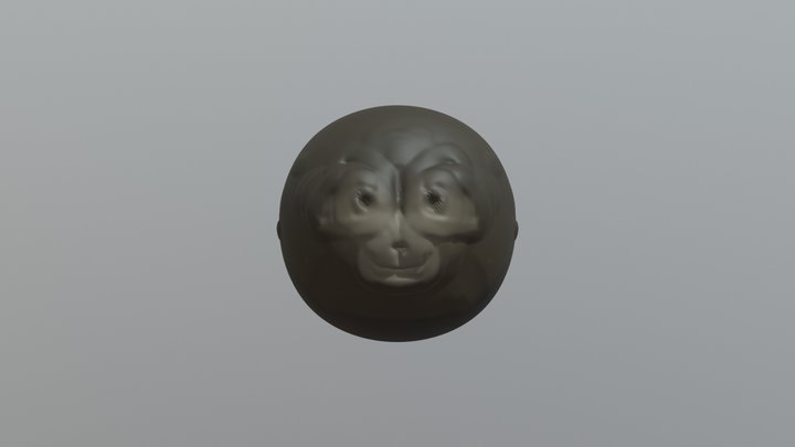 Monkey head 1 3D Model