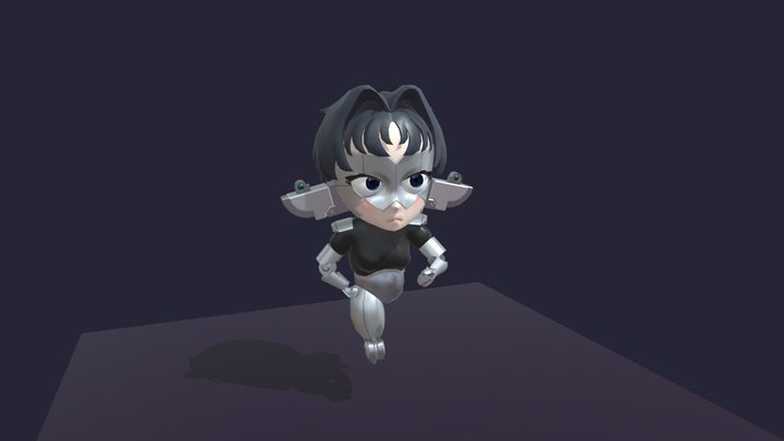 Cyborg AdvancedAnimationTask 3D Model