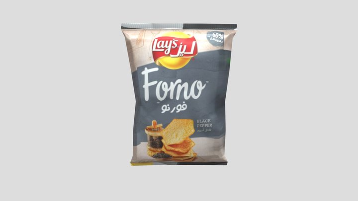 Lay's forno chips 3D Model