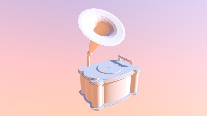 Gramophone 3D Model