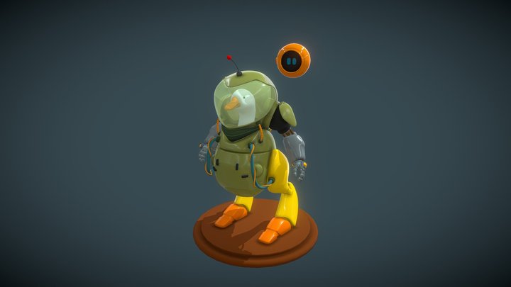 Duck Robot 3D Model