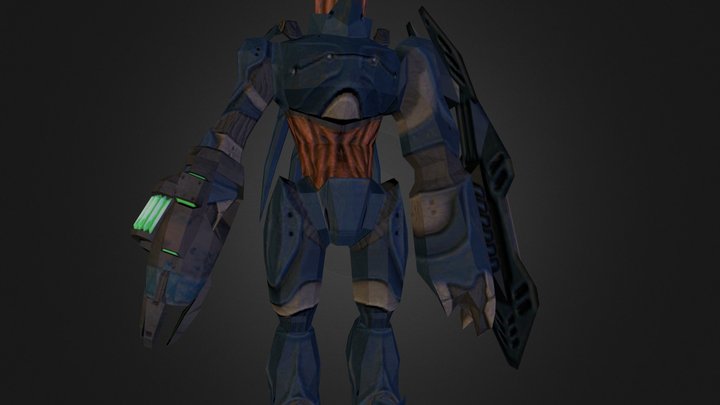  Halo 2 - Hunter 3D Model