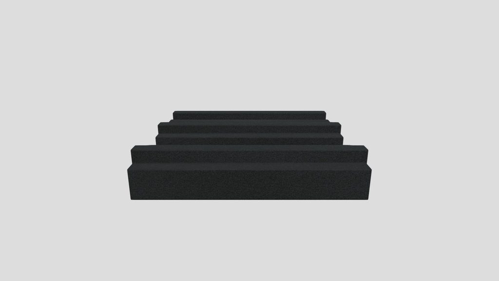 Acoustic Foam Panel Rectangle Indents