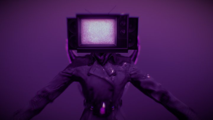 Tv Woman 2.0 (Rigged) 3D Model