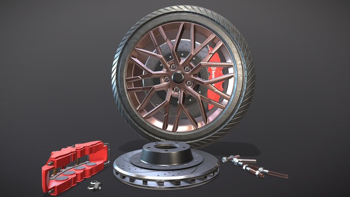 Brake system 3D Model