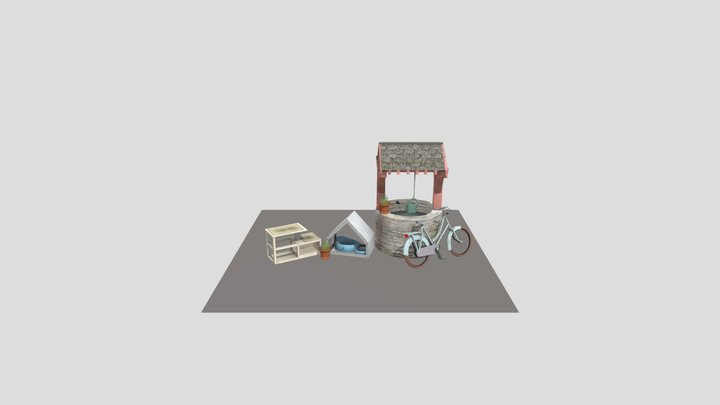 DAE 5 Finished props - Grandma's House 3D Model