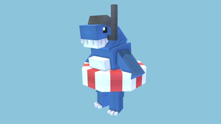 Junkie Shark 3D Model