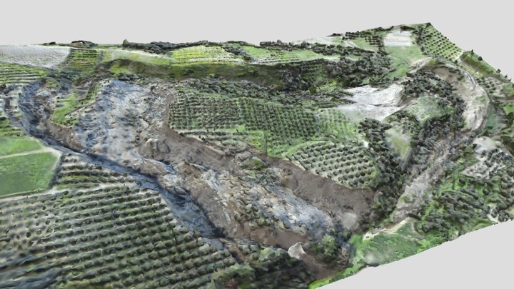 Landslide at Altınözü, Hatay, Türkiye 3D Model