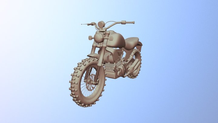 Ducati Scrambler Bike 3D Model